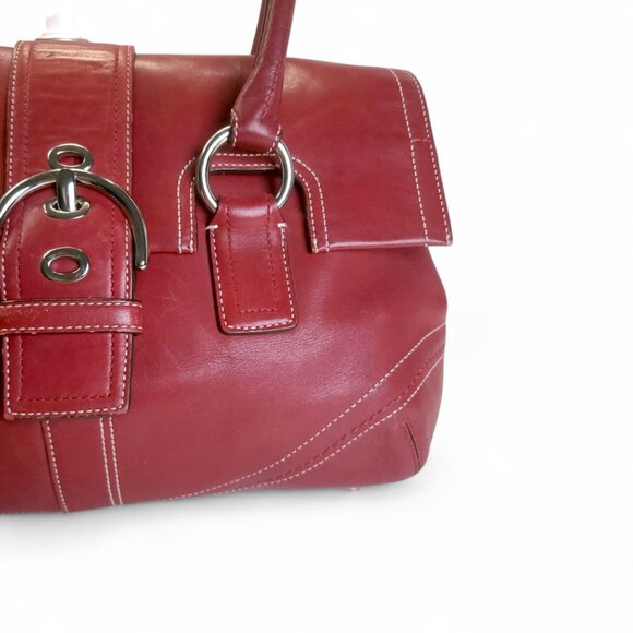 COACH Vintage Soho Satchel in cherry red - Picture 2 of 12